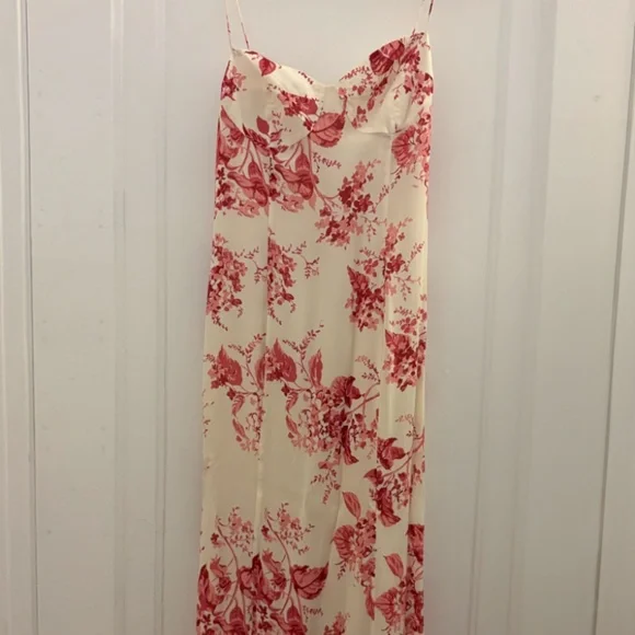Reformation Fallon Floral Pink Maxi Dress - Picture 3 of 7
